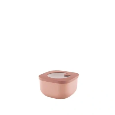 Imagen de Guzzini Kitchen Active Design, STORE&amp;MORE BIO, Recipientes Herméticos Bajos para Nevera/Congelador/Microondas (S) Rosa Flor de Melocotón, 12,2 x h6,8 cm 450cc 170719251