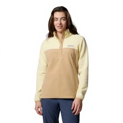 Imagen de Columbia Women&#039;s Benton Springs Half Snap Pull Over 2, Fleece Over, Canoe/Lemon Wash, S