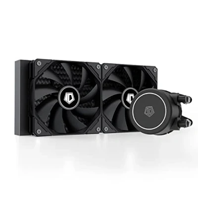 Imagen de ID COOLING FROSTFLOW X 240 enfriador de agua para CPU AIO mm, líquido LED blanco, 2 ventiladores PWM 120 Intel 1700/1200/115X, AMD AM5/AM4