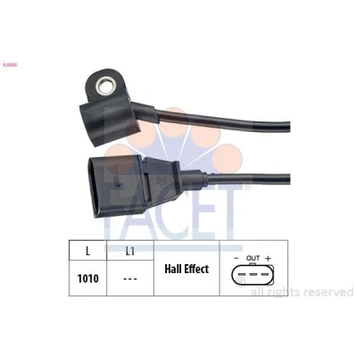 Imagen de FACET 9.0789 Sensor de Cigueñal PEUGEOT: 5008 I, 508 I SW, 308 II Hatchback, CITROËN: DS3 Hatchback