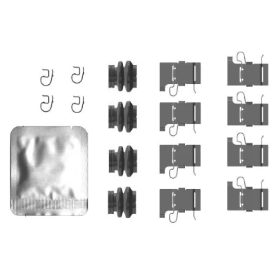 Imagen de Kit d&#039;accessoires, plaquette de frein à disque TEXTAR 82555200