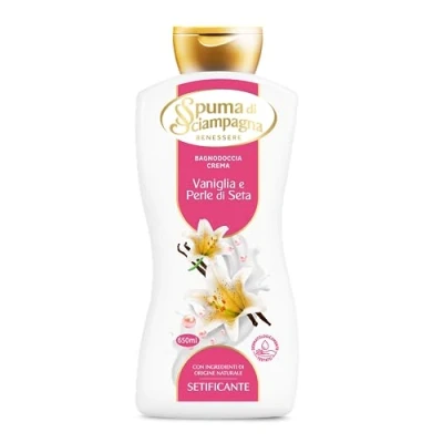 Imagen de Spuma di Sciampagna Crema suavizante de baño con perlas seda y vainilla 650 ml