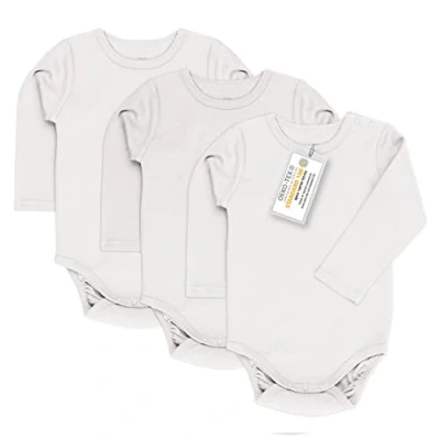 Imagen de Laloona Pack Body Bebé Algodón 3 Ud. Bodies Bebe Manga Larga, para Niña y Niño Recién Nacidos con Certificado OekoTex 100, Ropa