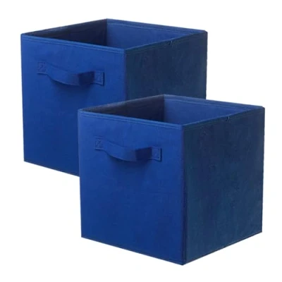 Imagen de Powerking Cesta Plegable de Almacenamiento Ropa Cubos, contenedores y cajones (Azul, 2)