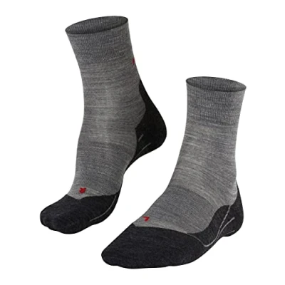 Imagen de FALKE RU4 Endurance Wool W SO lana anti ampollas 1 par, Calcetines para correr Mujer, Gris (Light Grey Melange 3830), 35 36