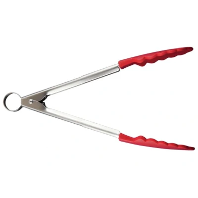 Imagen de Cuisipro Serveertang (met silicone) rood 24 cm 74708605