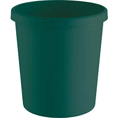Imagen de helit H6405852 Papelera &quot;The Green German&quot;, 18 litros, de plástico reciclado con certificado Blauer Engel (verde), 1 unidad