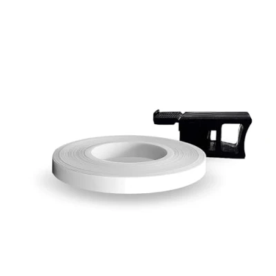 Imagen de 4R Quattroerre.it 10296 Wheel Stripes Tiras Adhesivas para Llantas de Moto con Aplicador, Blanco Raza, 7 mm x mt
