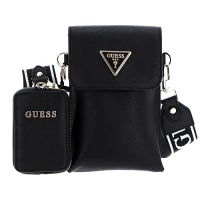 Imagen de Guess Latona FLAP CHIT CHAT Bandolera, Mujer, Talla: One Size, Black