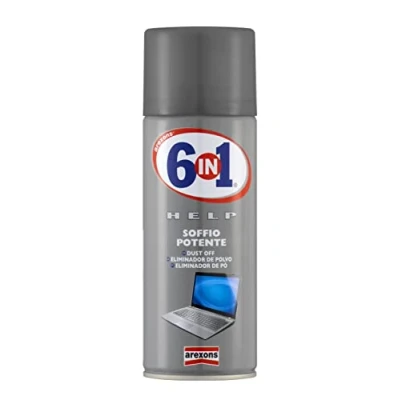 Imagen de Arexons Eliminador de Polvo Flujo Alta Presión 6 en 1 Help 400 ml. Mantenimiento Integral para Todos los Usos