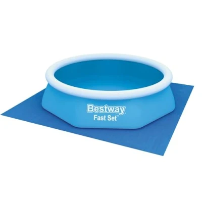 Imagen de BESTWAY Tapiz Protector de Suelo 274x274 cm para Piscinas Desmontables Azul