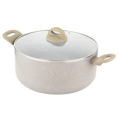 Imagen de FLORINA Olla de aluminio ISLA 7L I 28 cm Cacerola con revestimiento antiadherente Calentamiento rápido y uniforme Asas suaves al tacto Diseño estético