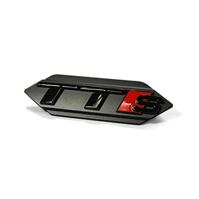 Imagen de Audi 8S0071805 Placa con texto TTS Clip negro para rejilla de radiador Black Edition.