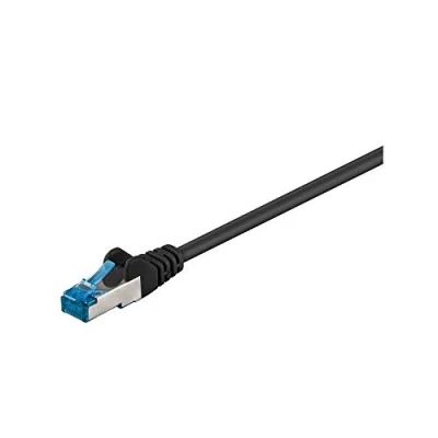 Imagen de Goobay Cable patch CAT 6A S/FTP PiMF, de red 500 MHz, LAN, Internet cobre libre halógenos, Conector RJ 45, negro, 20m, 94154