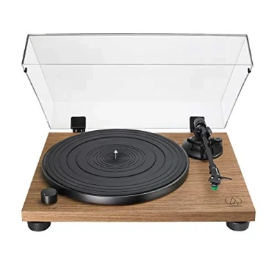 Imagen de Audio Technica LPW40WN Giradiscos Manual de Tracción por Correa con Base Madera Nogal