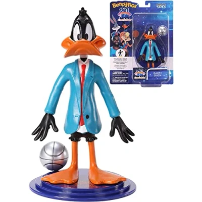 Imagen de The Noble Collection Space Jam 2 Bendyfigs Bendable Figure Duffy Duck 19 cm