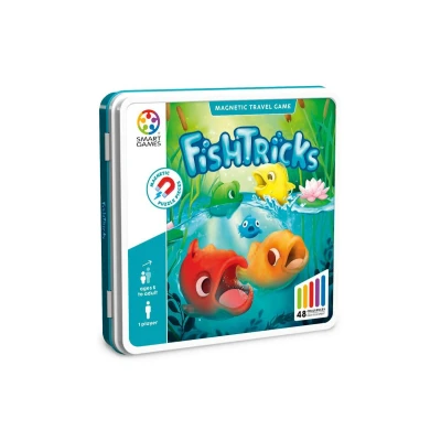 Imagen de SmartGames Fishtricks Rompecabezas Niños 48 Desafíos Juegos 7 Años O Más Educativos Juego De Mesa Multinivel