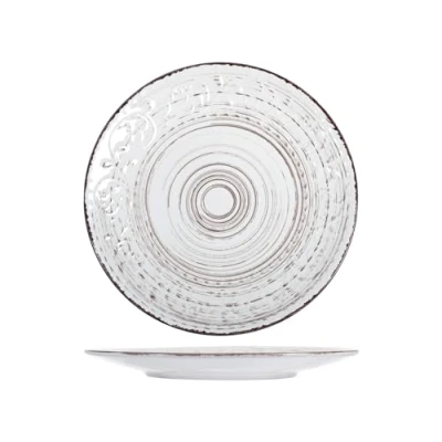 Imagen de H&amp;h courtyard set 6 piatti piani bianchi cm 27,5
