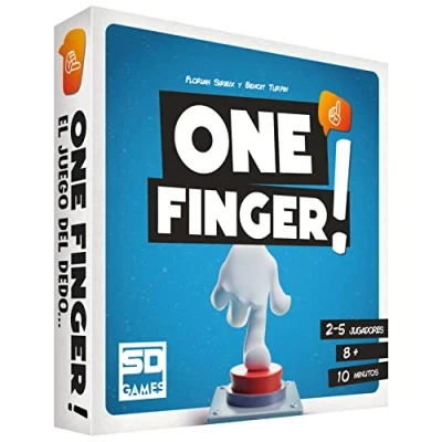 Imagen de SD GAMES One Finger Juego de Mesa Velocidad con Cartas para 2 a 5 Jugadores Recomendado Partir 8 Años
