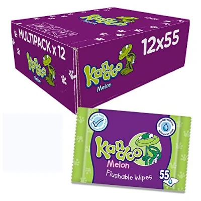 Imagen de Kandoo Recambio de toallitas húmedas con aroma melón Pack 12, total 660