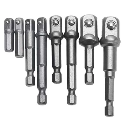 Imagen de 8 Pzas Adaptador de puntas impacto con vástago hexagonal para taladro conjunto nuevas 1/4&quot; 3/8&quot; 1/2&quot;