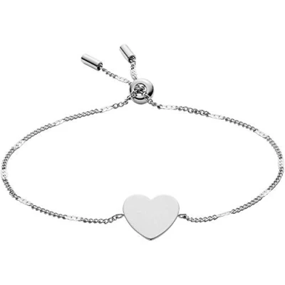 Imagen de Fossil Pulsera Para Mujer Vintage Iconic, Min. Longitud Interior: 165mm Plata De Acero Inoxidable, JF03329040