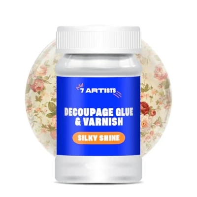 Imagen de 7 Artists Cola para Decoupage 100 ml Barniz Vidrio Madera Pegamento Decopage Servilletas