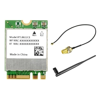 Imagen de Waveshare RTL8822CE Wireless Nic, 2.4G/5GHz Dual Band WiFi 5, BT5.0, High Speed and Low Latency, CG Core, Card