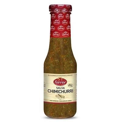Imagen de Ferrer Salsa Chimichurri Argentina Especial para Marinar o Acompañar Carnes a la Parrilla 320 Gramos