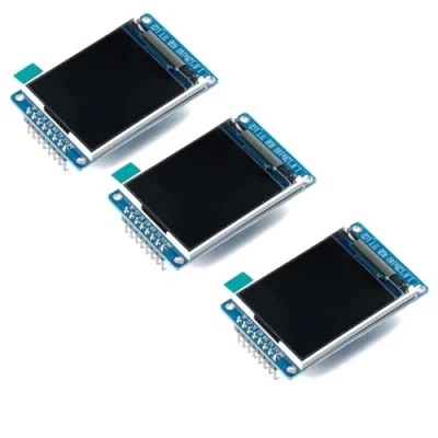 Imagen de GERUI 3 unidades de 1,77 pulgadas / 1,8 para pantalla TFT LCD módulo 128 x 160 alta definición con IPS a color 2,7 V 3,3 compatible Arduino y Raspberry Pi incluido