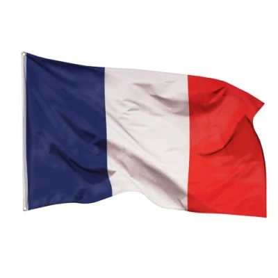 Imagen de Banderas de aricona bandera francia resistente a la intemperie con 2 ojales metal nacional francesa 90 x 150 cm, tricolor