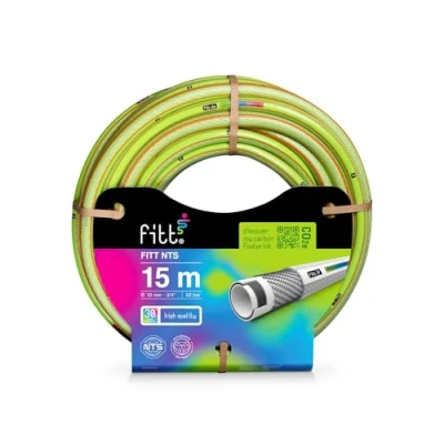 Imagen de FITT NTS LIME 3/4&quot; (19mm) 15m Manguera para Riego de Jardín, Robusta Uso Intensivo
