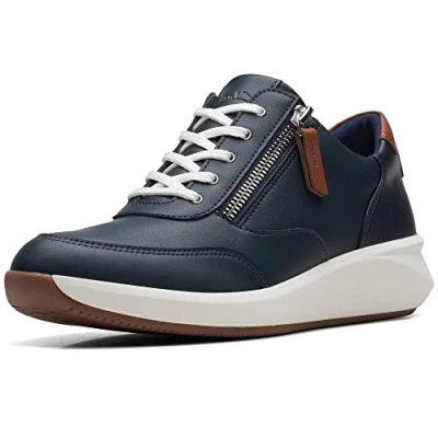 Imagen de Clarks Un Rio Zip Leather, Zapatillas Mujer, Navy Combi, 41 EU