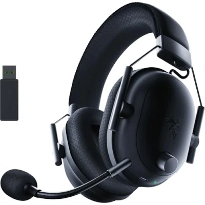 Imagen de Auriculares gaming Razer Blackshark V2 Pro (2023), Micrófono HyperClear Super Wideband, Controlador 50 mm, Tecnología HyperSpeed, Bluetooth, Negro