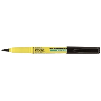 Imagen de PENTEL Green LABEL NM10 Rotuladores para textiles (3 unidades), color negro