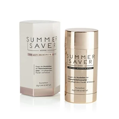 Imagen de SUMMERSAVER stick antirozaduras MUJER Protección duradera y eficaz contra las rozaduras, dermatológicamente probada Summer Saver no contiene aluminio ni PEG, es vegano animales, 25 g