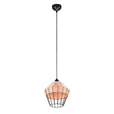 Imagen de Reality, Colgante, Borka 1xE27, max.40,0 W Cuerpo: Malla de Rattan, natural Ø:30,0cm, A:150,0cm IP20,Sin bombilla,Regulable en altura