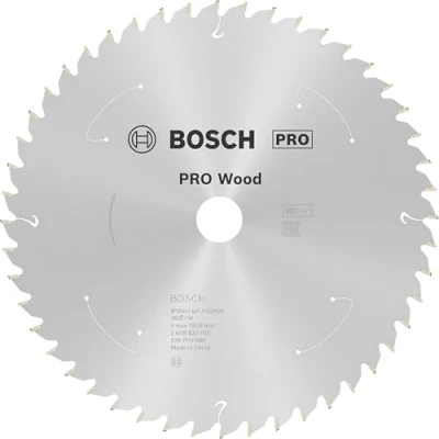 Imagen de Bosch Professional Disco de sierra circular Standard for Wood (madera, 190 x 20 1,6 mm, 48 dientes, accesorio sin cable)