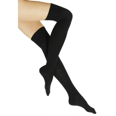 Imagen de Falke Softmerino Overknees warm Calcetines hasta la rodilla, Mujer, Talla: 37/38, Black