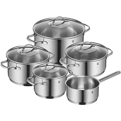 Imagen de WMF Provence Plus Batería de Cocina 5 Piezas, 1 Cacerola 2,5 litros, 3 ollas Carne 1,9, 3,3 y 5,7 cazo 1,5 litros