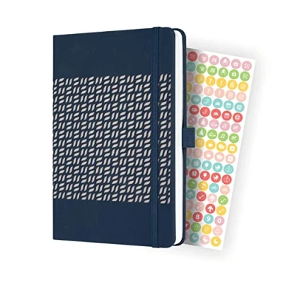 Imagen de SIGEL J4205 Jolie Agenda semanal 2024, tapa dura, 13,5 x 20,3 cm, 174 páginas, azul oscuro
