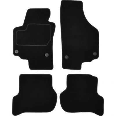 Imagen de MAMMOOTH A041 SET45 PRM 01 Juego de alfombrillas suelo textil delante y detrás 4 negro SEAT: Altea XL