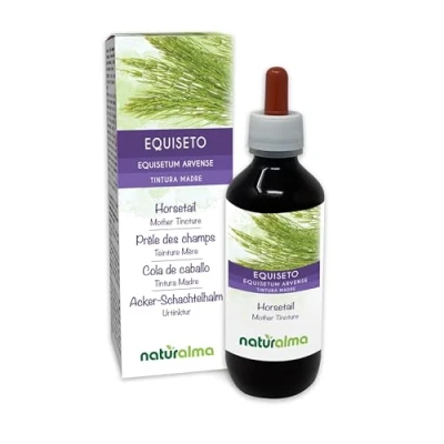 Imagen de Cola de caballo (Equisetum arvense) hierba Tintura Madre sin alcohol Naturalma Extracto líquido gotas 200 ml Complemento alimenticio Vegano
