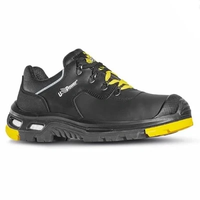 Imagen de U Power RL20514 Linea BAU &amp; BUILDING YARVIS Calzado de Seguridad, S3 HRO SRC CI, Negro/Amarillo, 38 Tamaño