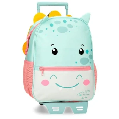 Imagen de Roll Road Happy Pets Mochila Escolar con Carro Multicolor 27x33x11 cms Poliéster