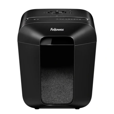 Imagen de Fellowes LX41 Trituradora de Papel, minicorte, destruye hasta 8 Hojas, destructora Papel Uso Personal, Papelera 17L, Nivel Seguridad DIN P4, con Bloqueo Seguridad, Color Negro