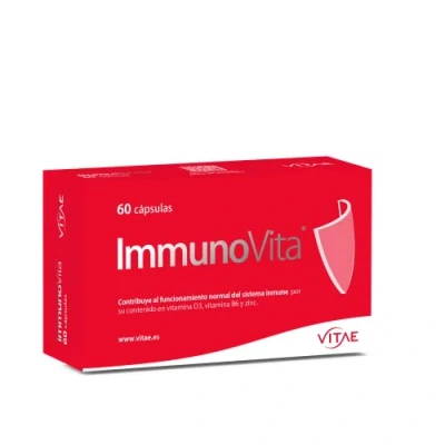 Imagen de Vitae ImmunoVita 60 cápsulas Betaglucanos de levadura, Vitamina D3, B6 y Zinc Activar Las defensas Fortalecer el Sistema inmunitario