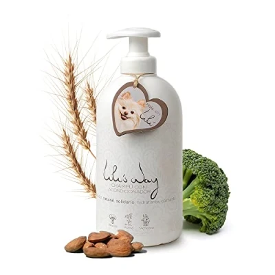 Imagen de Lulu’s Way Champú para Perros con Acondicionador 500ML 99% Natural Piel Sensible Dermatitis Hidrata Suaviza y Mejora el Pelaje Todas Las Razas Sin alérgenos parabenos Vegano