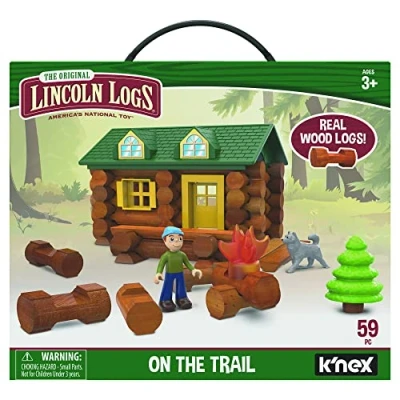 Imagen de K&#039;nex 00821 Lincoln Logs On The Trail Building Set, 59 Piece Learning Engineering Kit for Kids, Toys Children Aged 3+