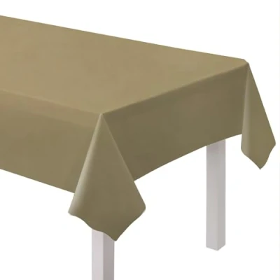 Imagen de amscan 9915404 214 Mantel de Papel Reciclado ecológico para Mesa Fiesta, 2,74 m